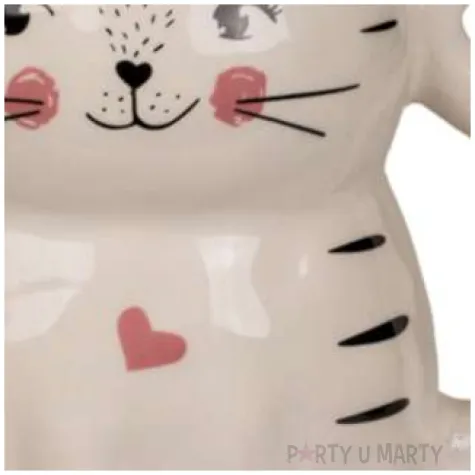 kubek ceramiczny kot bialy ootb