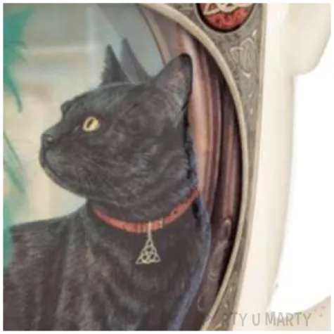 kubek czarny kot z absyntem puckator 250 ml