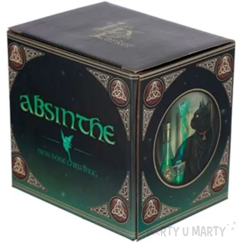 kubek czarny kot z absyntem puckator 250 ml