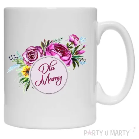 kubek dla mamy kwiaty 330 ml