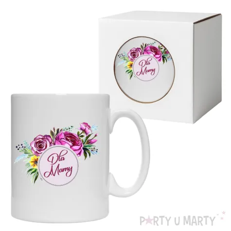 kubek dla mamy kwiaty 330 ml