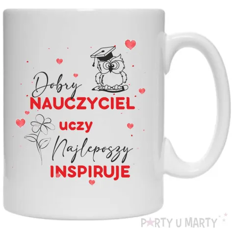 kubek dobry nauczyciel uczy najlepszy inspiruje 330 ml