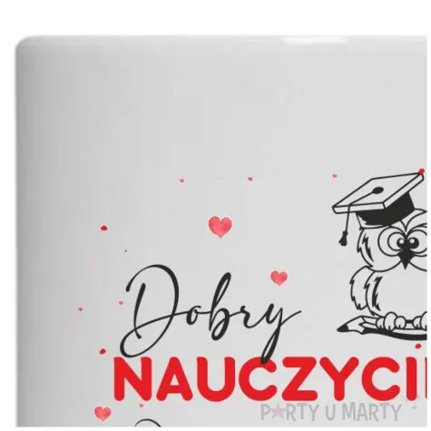 kubek dobry nauczyciel uczy najlepszy inspiruje bialy 330 ml