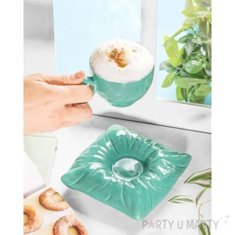 kubek filizanka z poduszka turkusowy gadgetmaster 250 ml