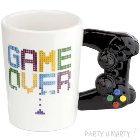 kubek gracza game over bialy puckator 350 ml