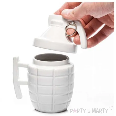 kubek granat z zawleczka bialy gm