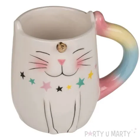 kubek kot jednorozec bialy ootb 300 ml