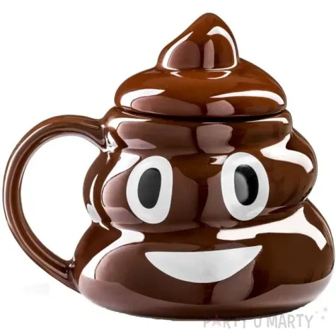 kubek kupa emotka brazowy gadgetmaster 600 ml