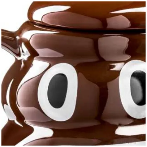 kubek kupa emotka brazowy gadgetmaster 600 ml