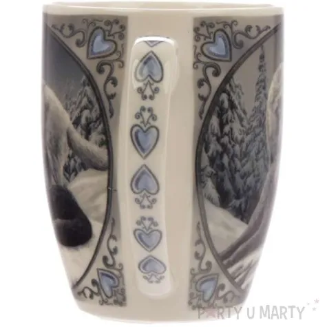 kubek lisa parker wilk sniezny pocalunek bialy puckator 350 ml