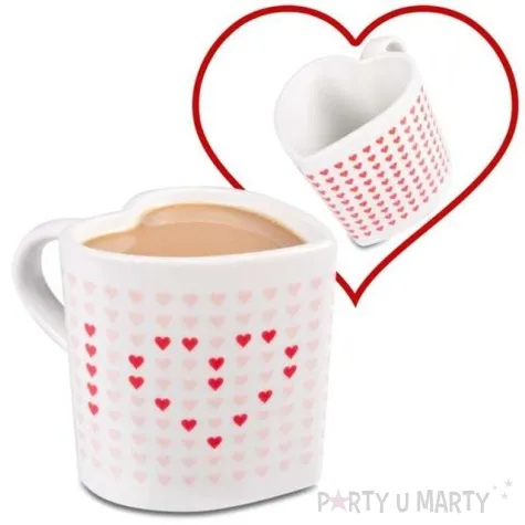 kubek magiczne serduszka serce