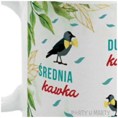 kubek magiczny duza kawka srednia kawka mala kawka bialy bgtech 300 ml