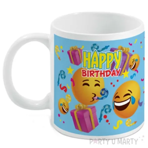 kubek magiczny happy birthday bialy bgtech 300 ml