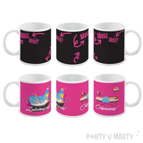 kubek magiczny kobieta w spa bialy bgtech 300 ml