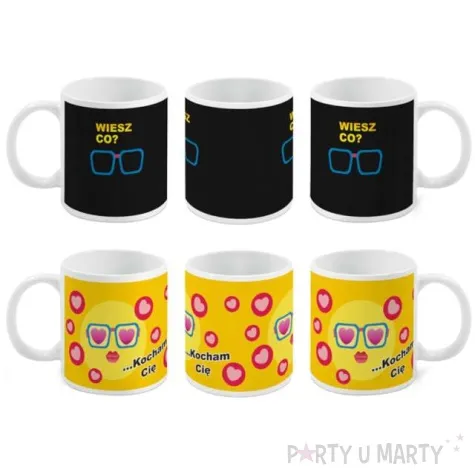 kubek magiczny kocham cie bialy bgtech 300 ml