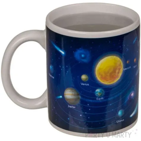 kubek magiczny kosmos uklad sloneczny bialy ootb 350 ml