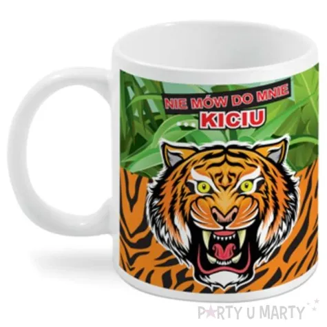 kubek magiczny kot i tygrys bialy bgtech 300 ml