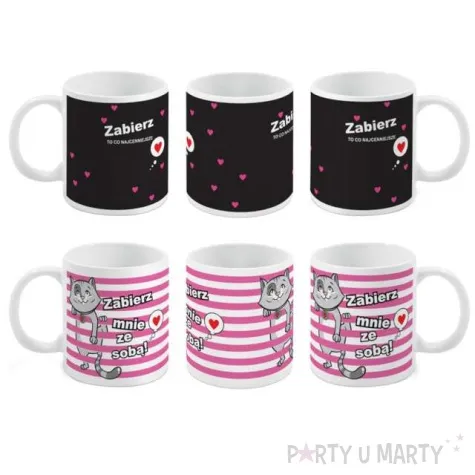 kubek magiczny kotek bialy bgtech 300 ml