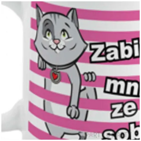 kubek magiczny kotek bialy bgtech 300 ml