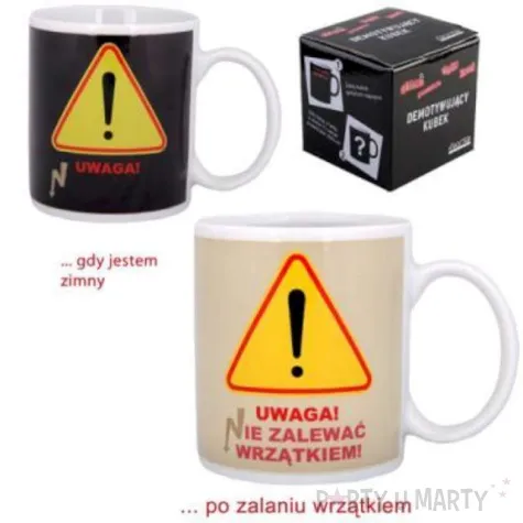 kubek magiczny nie zalewac wrzatkiem