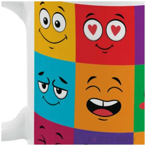 kubek magiczny patchworki bialy bgtech 300 ml