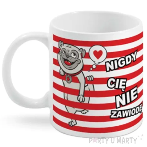 kubek magiczny piesek bialy bgtech 300 ml