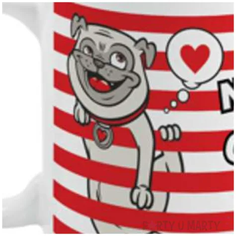 kubek magiczny piesek bialy bgtech 300 ml