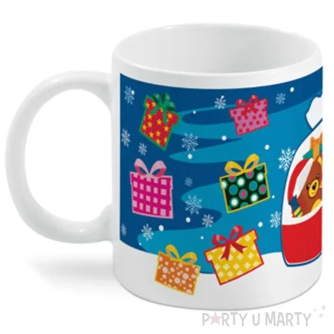 kubek magiczny wesolych swiat bialy bgtech 300 ml