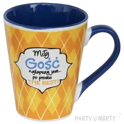 kubek mily gosc the best kukartka 300 ml