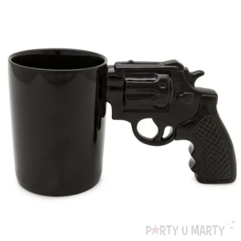 kubek rewolwer pistolet czarny gadgetmaster 500 ml