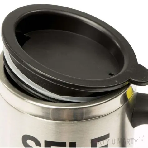 kubek samomieszajacy leniwa kawa srebrny ikonka 350 ml