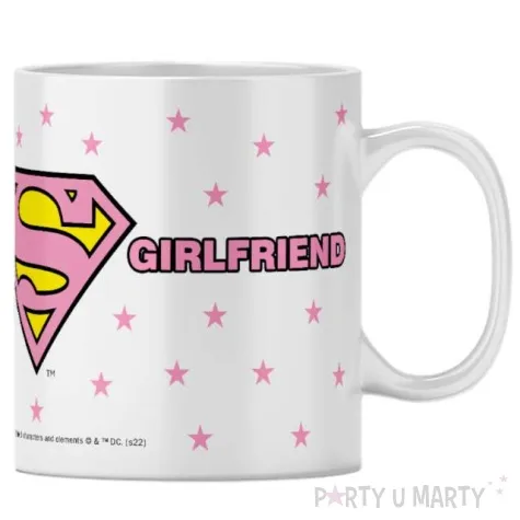 kubek superman girlfriend super dziewczyna rozowy ert 330 ml