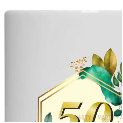 kubek szmaragdowe listki 50 urodziny 330 ml