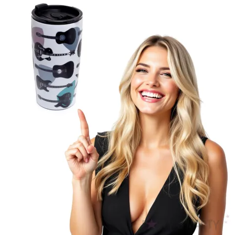 kubek termiczny gitary puckator 550 ml