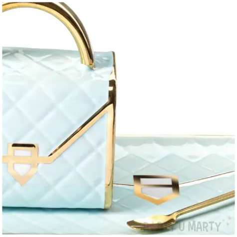 kubek torebka podstawka i mieszadelko mietowy gadgetmaster 300 ml