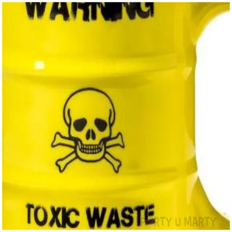 kubek toxic waste radioaktywna beczka zolty gadgetmaster 450 ml