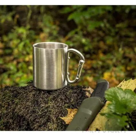 kubek turystyczny z karabinczykiem gadgetmaster