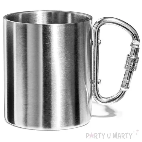 kubek turystyczny z karabinczykiem gadgetmaster