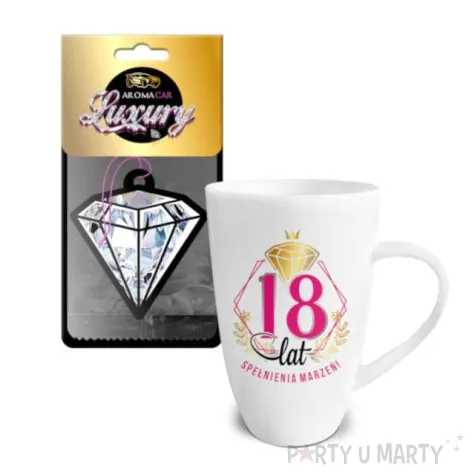 kubek z brelokiem 18 lat bgtech 400 ml