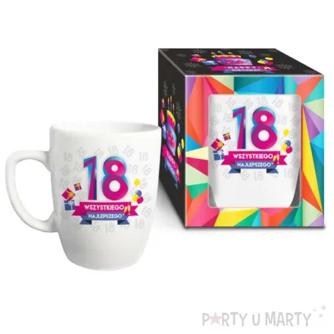 kubek z nadrukiem 18 wszystkiego bgtech 750 ml