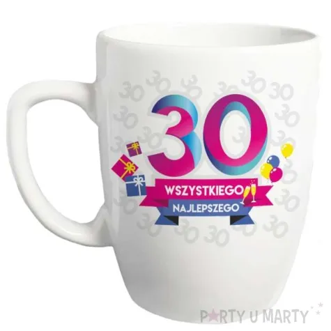 kubek z nadrukiem 30 wszystkiego bgtech 750 ml