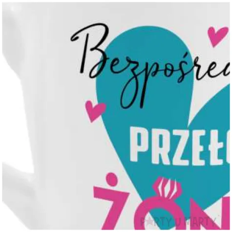 kubek z nadrukiem babskie sprawy bezposrednia przelozona bgtech 300 ml