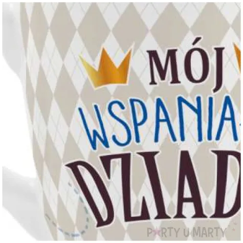 kubek z nadrukiem barylka moj wspanialy dziadek bgtech 300 ml