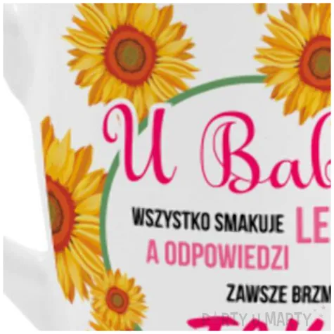 kubek z nadrukiem barylka u babci lepiej bgtech 300 ml