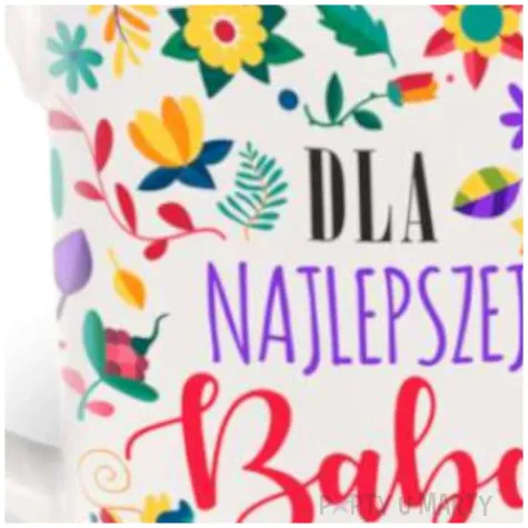 kubek z nadrukiem bianco dla najlepszej babci bgtech 350 ml
