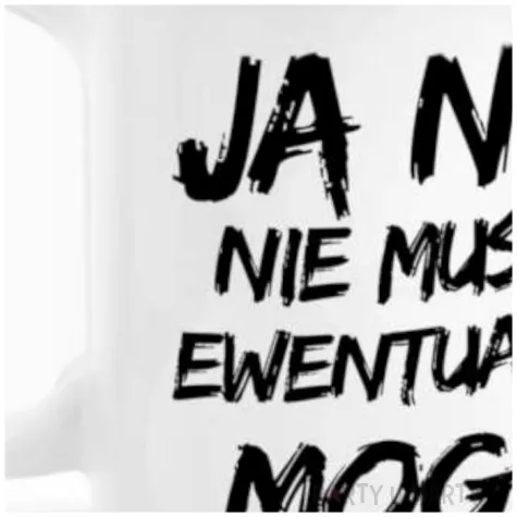 kubek z nadrukiem boss ja nic nie musze bgtech 300 ml