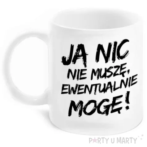 kubek z nadrukiem boss ja nic nie musze bgtech 300 ml