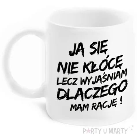 kubek z nadrukiem boss ja sie nie kloce bgtech 300 ml