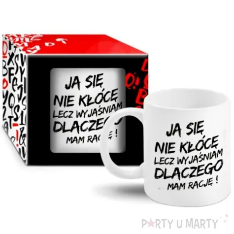 kubek z nadrukiem boss ja sie nie kloce bgtech 300 ml