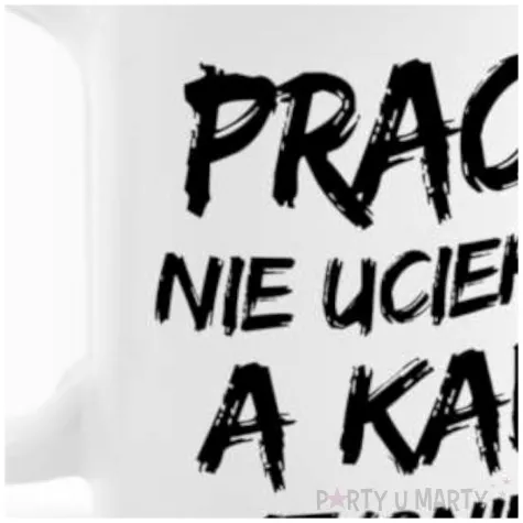 kubek z nadrukiem boss praca nie ucieknie bgtech 300 ml